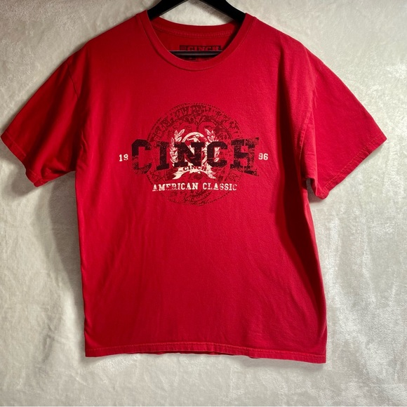 CINCH American Classic Red Graphic Tee Western Vintage Size Large - Picture 3 of 7